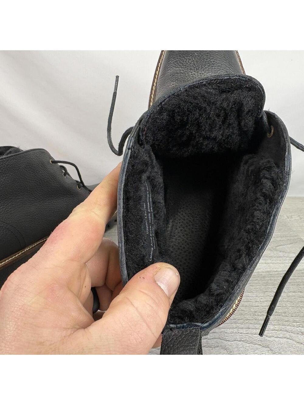 Men's NEW  BANANA REPUBLIC  Black Leather Chukka Boots - Size 9 - Picture 8 of 9